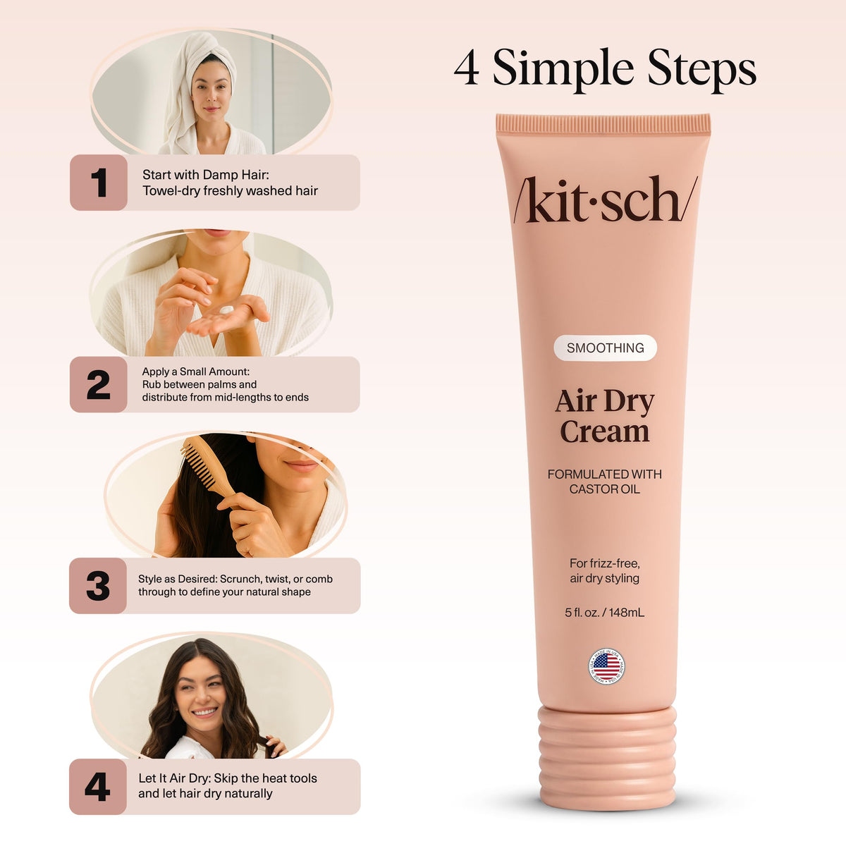Kitsch on bathroom counter in lifestyle scene promoting daily routine ease