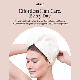 Kitsch towel on bathroom shelf in lifestyle scene suggesting stylish storage