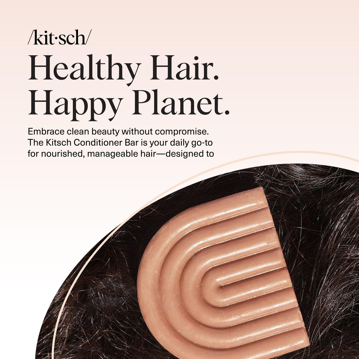 Kitsch bar on bathroom shelf in a clean, sustainable routine