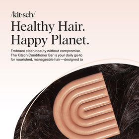 Kitsch bar on bathroom shelf in a clean, sustainable routine