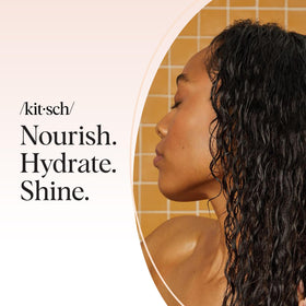 Kitsch bars in shower lifestyle scene demonstrating easy everyday use
