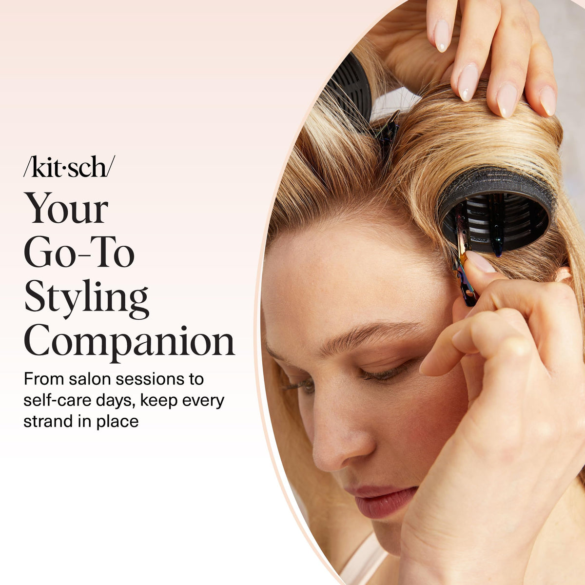 Kitsch clips displayed on vanity, stylish organization and accessibility benefit
