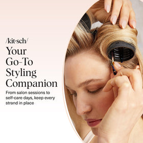 Kitsch clips displayed on vanity, stylish organization and accessibility benefit
