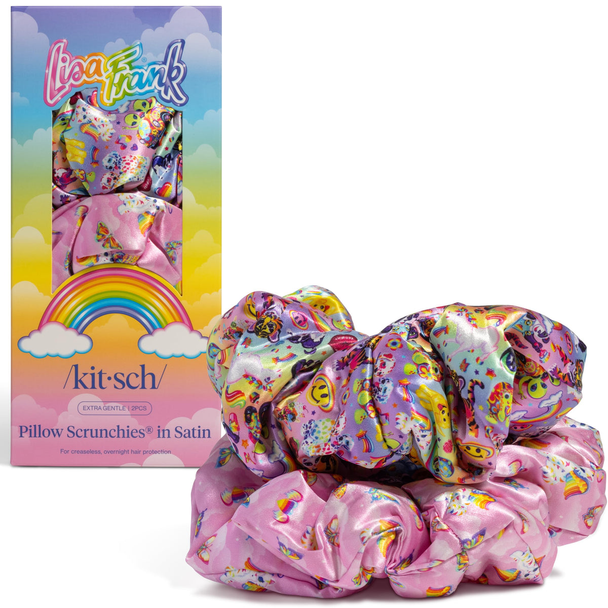 Kitsch Lisa Frank front packaging showing limited-edition pair and colorful branding