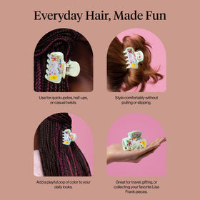 Kitsch Markie clip edge detail showing smooth rounded edges to reduce hair breakage