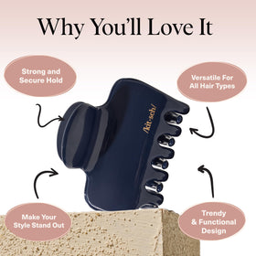 Kitsch medium clip close-up of teeth showing secure grip and non-slip design