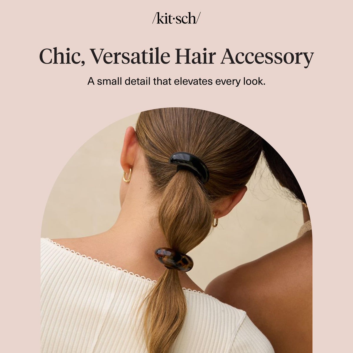 Kitsch medium cuff styled with outfit showing instant polished accessory
