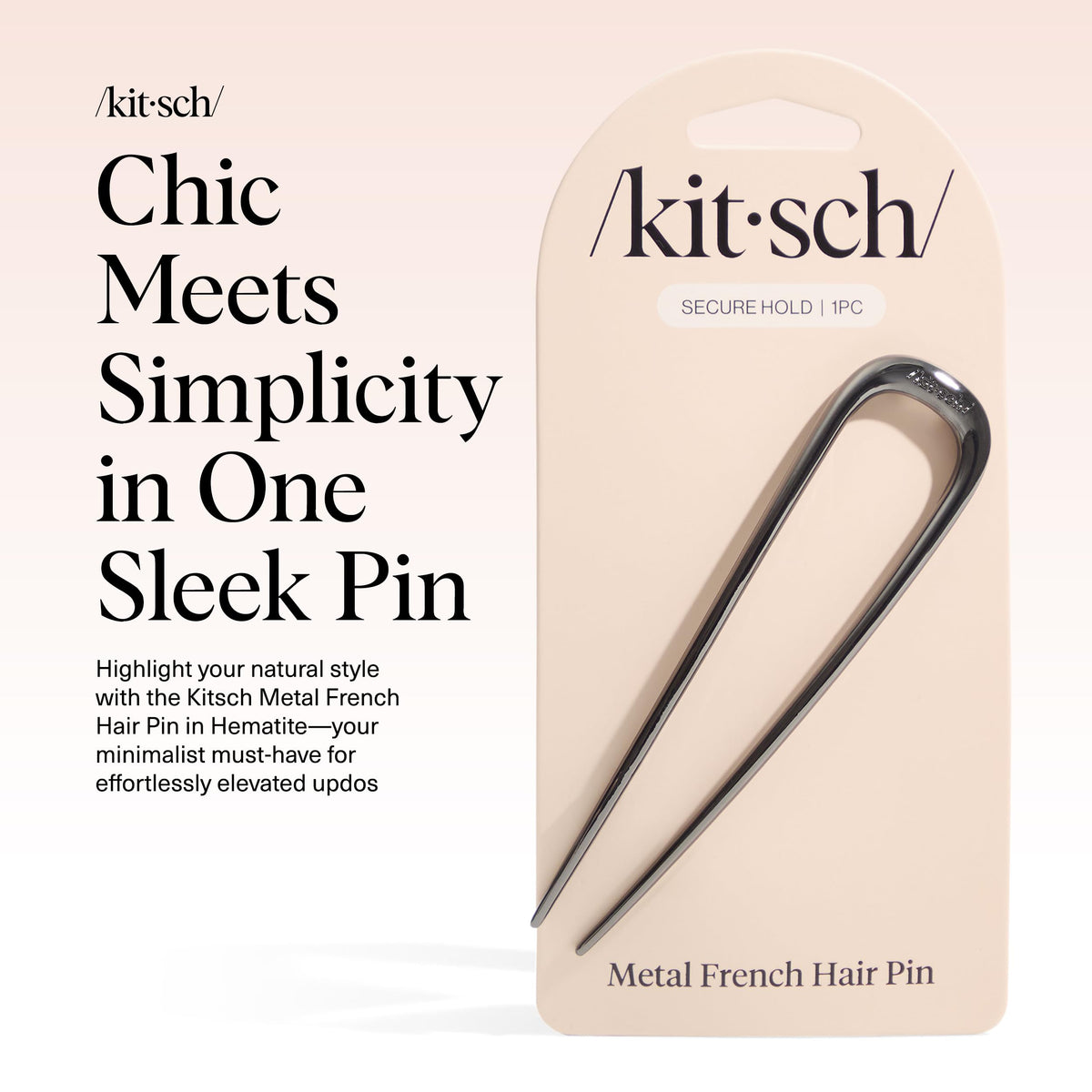 Kitsch close-up of metal prongs highlights smooth anti-rust texture and glide