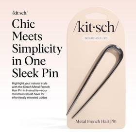 Kitsch close-up of metal prongs highlights smooth anti-rust texture and glide