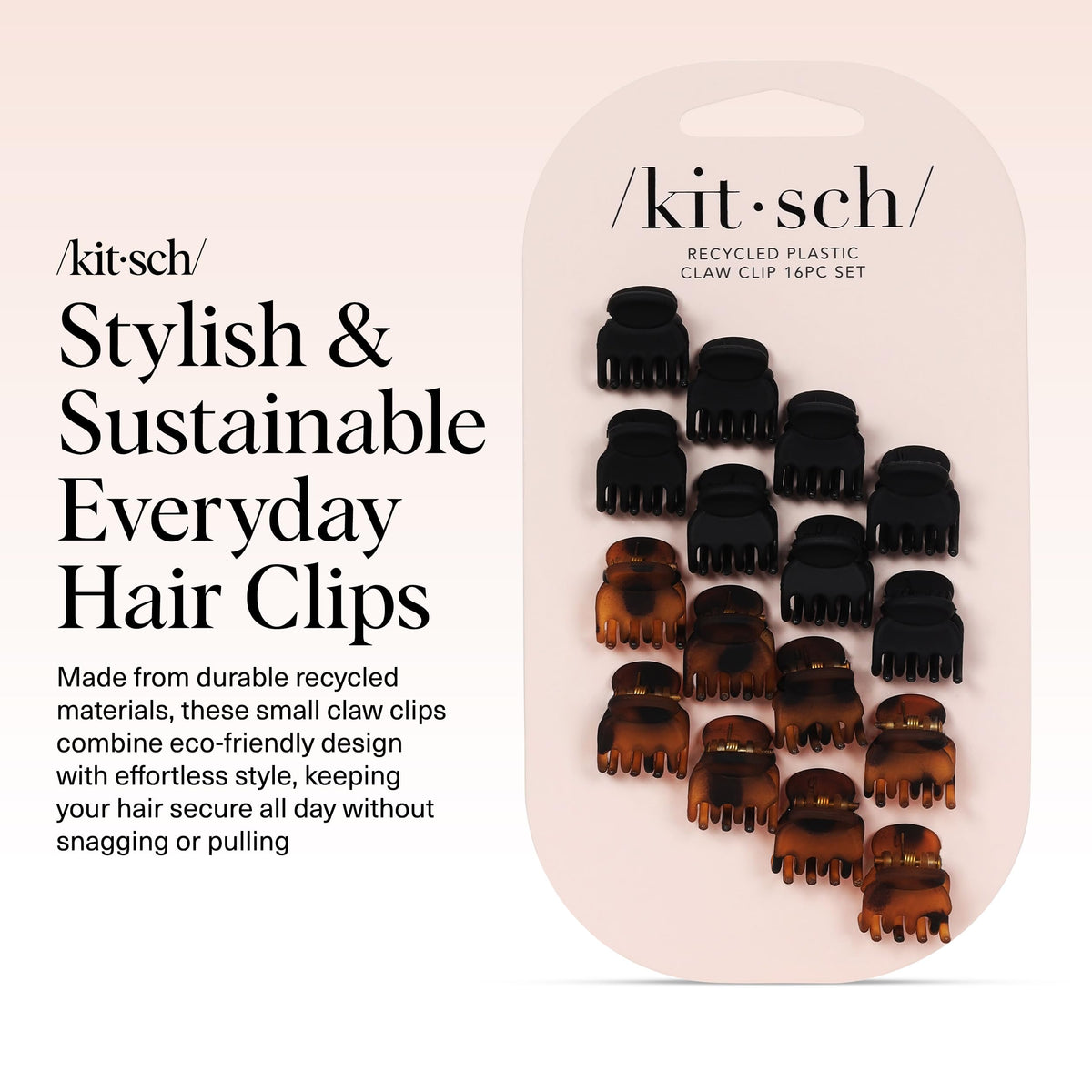 Kitsch 16-piece group spread displaying color mix and travel-ready benefit