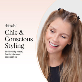 Kitsch clips used in casual outfit setting for discreet styling