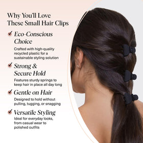 Kitsch clip securing a half-up hairstyle, quick and secure hold
