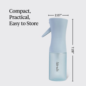 Kitsch nozzle close-up showing ultra-fine mist mechanism for even coverage