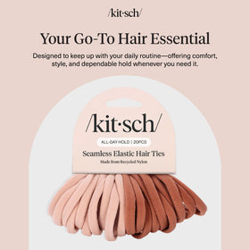 Kitsch assortment used in braids, buns, and ponytails illustrating versatile styling