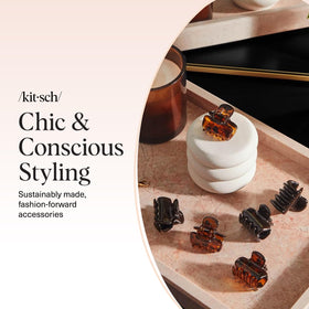 Kitsch six clips arranged to show color mix and versatile styling options