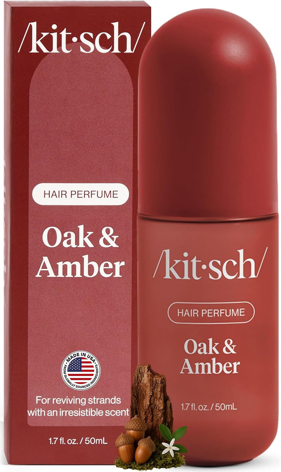 Kitsch front packaging showing 50mL travel-friendly bottle and branding benefit freshness