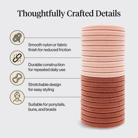 Kitsch hair tie securing a sleek ponytail for comfortable all-day wear