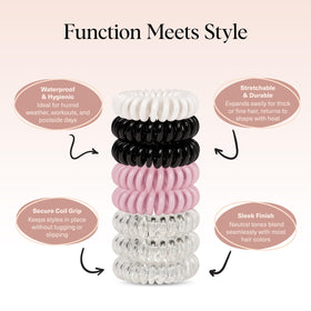 Kitsch hair tie worn as wrist bracelet, convenient and stylish on wrist