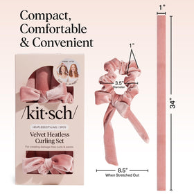 Kitsch curling rod on pillow illustrating comfortable overnight styling