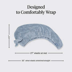 Kitsch oversized wrap spread out demonstrating full head coverage and comfort benefit