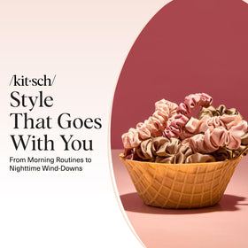 Kitsch six-piece terracotta set flatlay highlighting coordinated colors for outfit matching