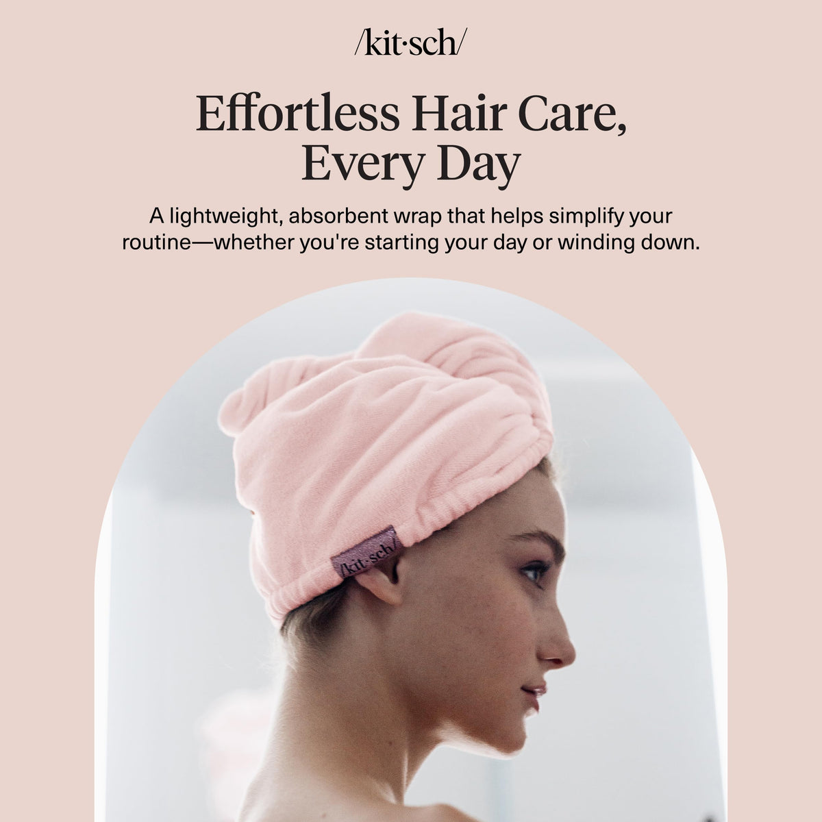 Kitsch towel in gift box presentation suggesting ideal hair-care gift option