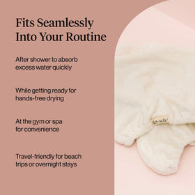 Kitsch towel folded in travel gym bag conveying quick-dry portability benefit