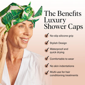 Kitsch palm leaves side profile highlighting roomy fit and secure hold