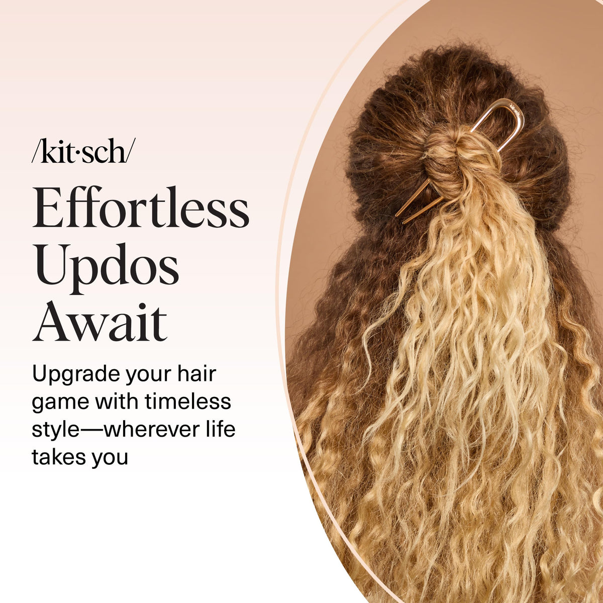 Kitsch pin holding twist in different hair textures for versatile performance