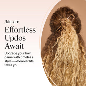 Kitsch pin holding twist in different hair textures for versatile performance
