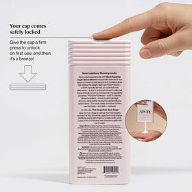 Kitsch recyclable packaging detail emphasizing sustainable PCR plastic use