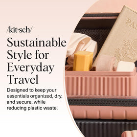 Kitsch recycled plastic tag emphasizing sustainable durable design