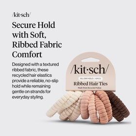 Kitsch close-up of ribbed fabric texture highlighting gentle, no-damage finish