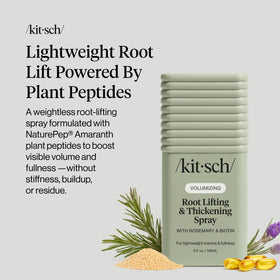 Kitsch fine mist texture showing weightless spray for fuller hair
