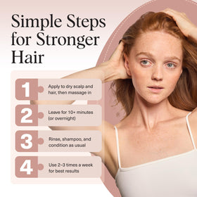 Spread of argan jojoba castor biotin ingredients used in Kitsch formula