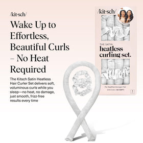 Kitsch satin rod close-up texture highlighting smooth surface that reduces frizz