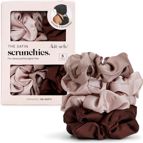 Kitsch scrunchies front packaging showing cameo set and neat presentation benefit