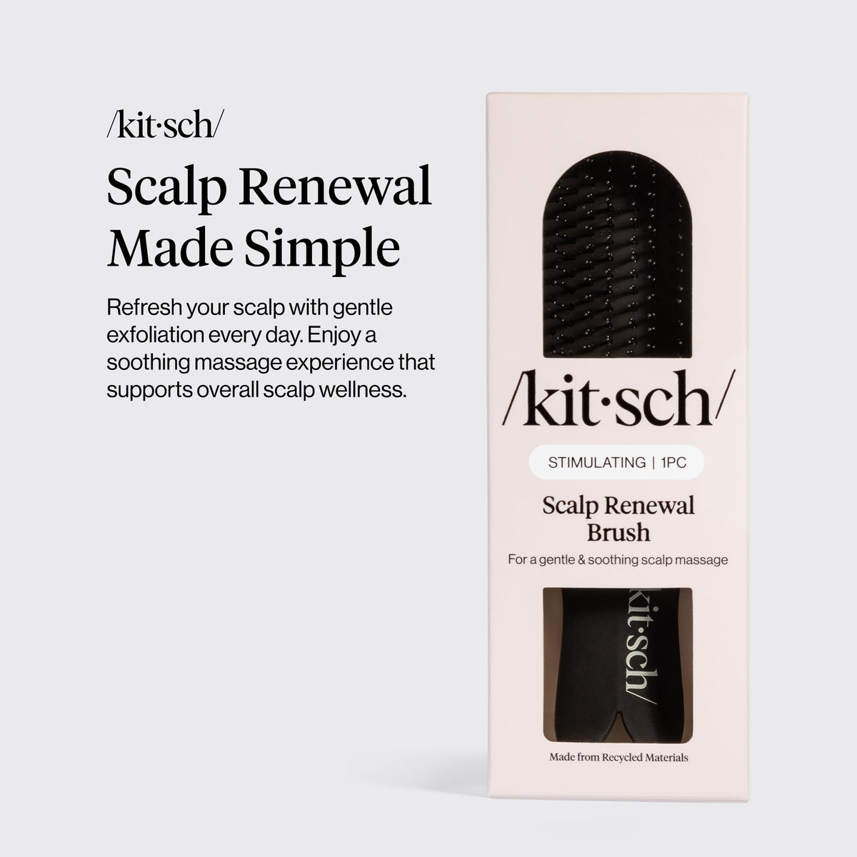 Kitsch handle detail highlighting ergonomic grip for steady, comfortable massage