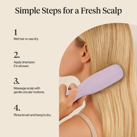 Kitsch brush on towel in lifestyle setting promoting elevated self-care rituals