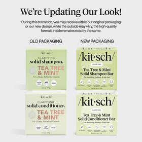 Kitsch shampoo bar close-up texture highlighting gentle cleansing