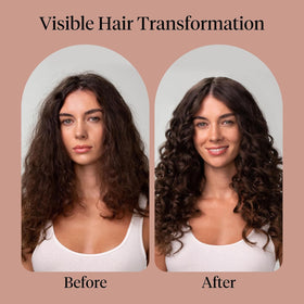 Kitsch shampoo on hair in shower improving manageability and frizz control