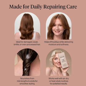Kitsch shampoo paired with conditioner for a complete haircare routine