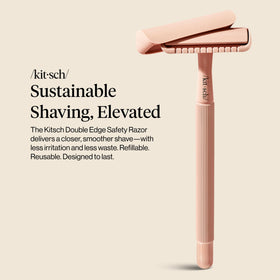 Kitsch razor shaving a leg demonstrating smooth glide and close, comfortable shave