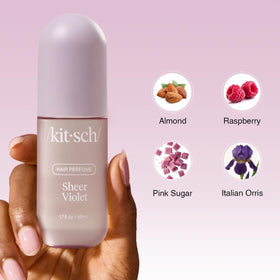 Kitsch mist on satin pillowcase refreshing linens with gentle scent benefit