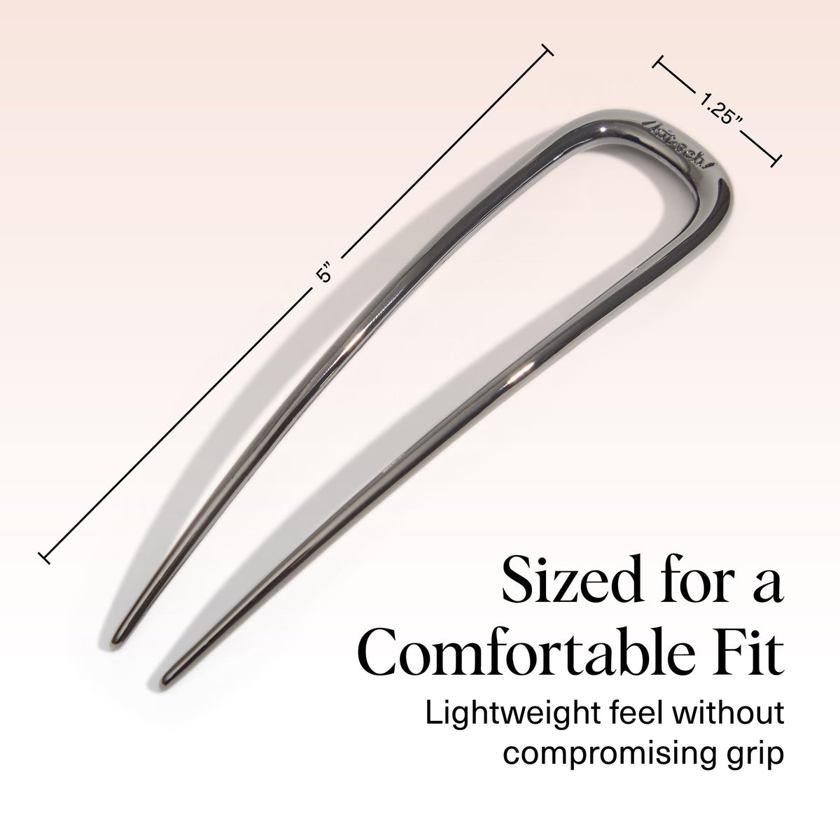 Kitsch side profile showing ergonomic curve for even tension distribution