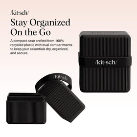 Kitsch silicone band closure detail demonstrating secure seal and leak prevention