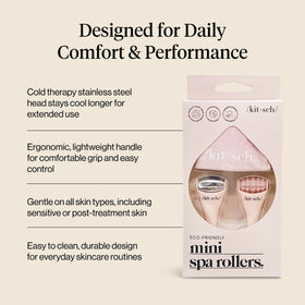 Kitsch silicone mini roller detail showing soft texture for gentle massage