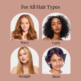 Kitsch hair tie in hand to show compact size and easy carry