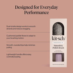 Kitsch cushioned pad detail showing flexible rubber pad for gentle scalp comfort