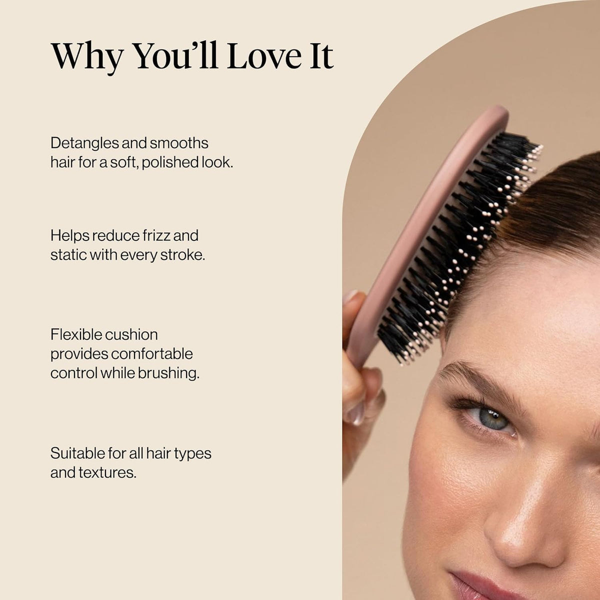 Kitsch brush on vanity setting showcasing giftable design and aesthetic benefit